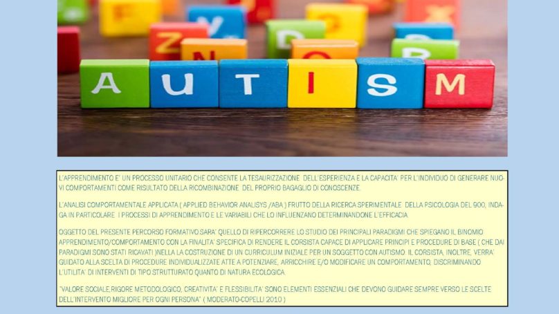 Seminari sull’autismo dell’ODA a Novembre e Dicembre
