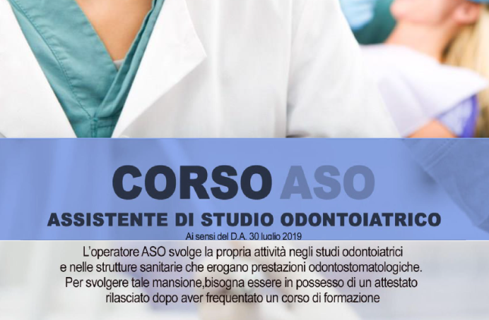 – Corso Aso Assistente di Studio Odontoiatrico – Start: 9 maggio a Catania – Ultimi posti disponibili –